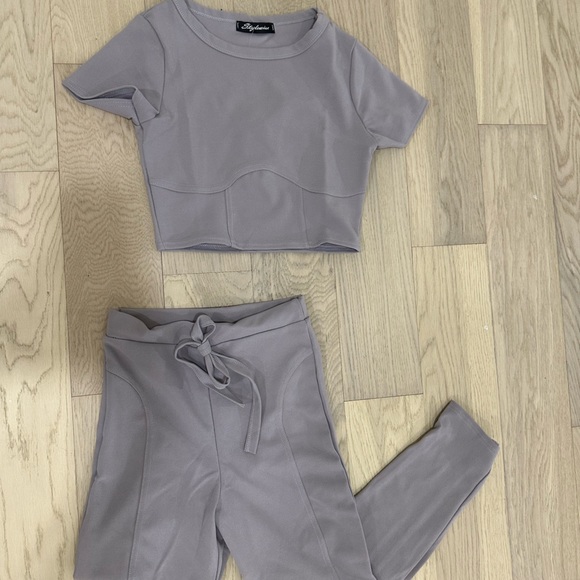 Two Piece Gray Set - Picture 2 of 4